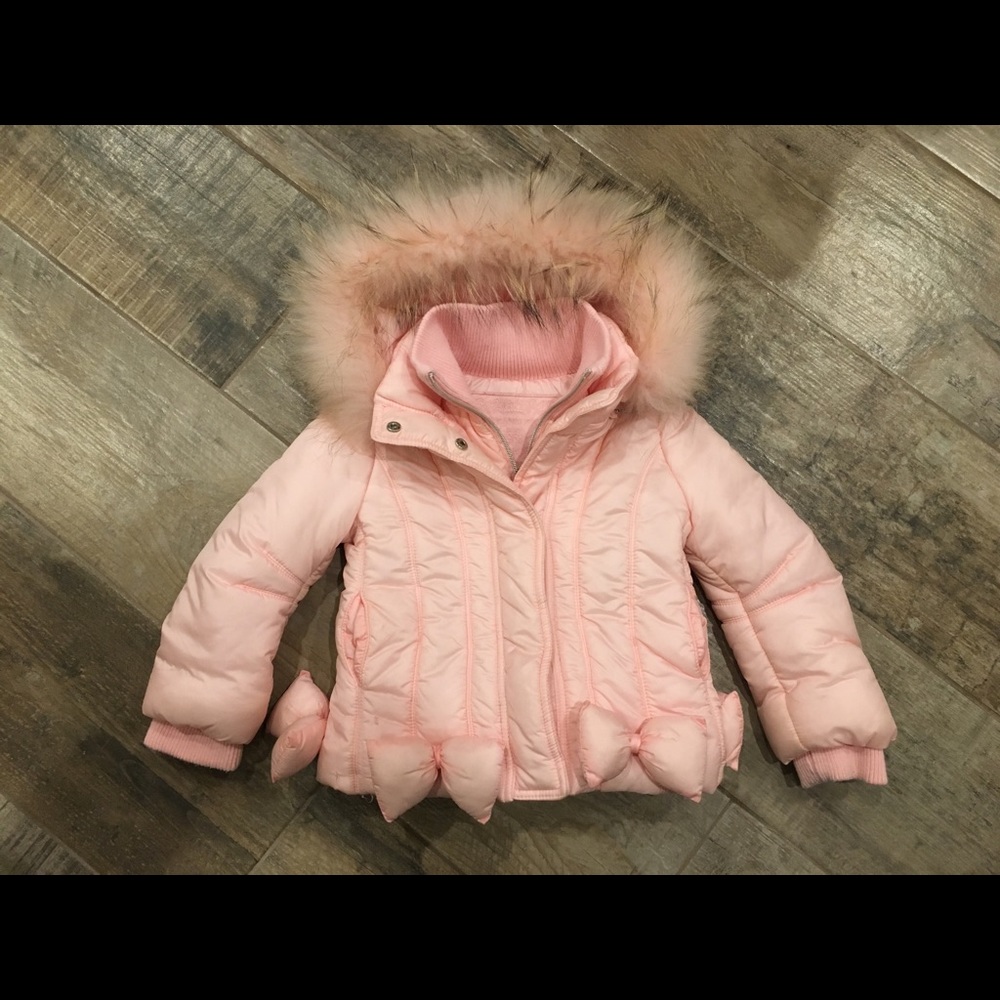 Designer MONNALISA Puffer Coat, Size 2YR.  GUC